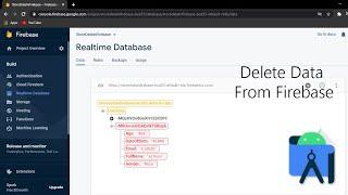 How to Delete Data from Firebase Database Using Android Application.(Android Studio)