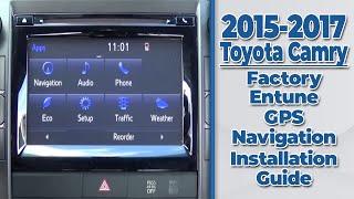 2015-2017 Toyota Camry Factory Entune GPS Navigation Radio Upgrade - Easy Plug & Play Install!