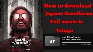 How to download jagame thandhiram full movie in telugu