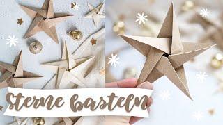 Origami Sterne basteln - Einfache Anleitung zum Falten für Weihnachten | TRYTRYTRY