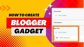 How To Add Blogger Gadget Sections 2023 || How to add gadgets in blogger