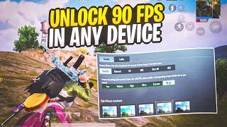 Enable 90 FPS In Any Device Permanently |  100% Working Trick  | BGMI 
