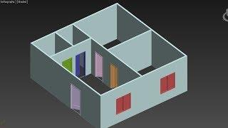 3DS Max Wall Modeling Tutorial for Beginners 3D Floor Plan (Basics 2018)