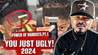 REACTING TO POWER OF HAIRCUT! Youre Not Ugly You Need A Haircut