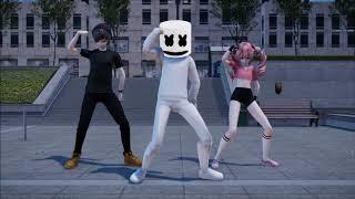 MMD Fortnite Marsh Walk Emote (Marshmello)