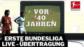 Heute vor 40 Jahren! Erstes Bundesliga-Spiel live im Fernsehen! Fussball - Nostalgie