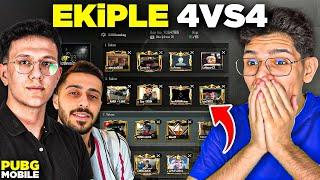 YAYINCI ARKADAŞLARIMLA 4v4v4v4 - PUBG MOBİLE