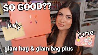 IPSY Glam Bag & Glam Bag Plus JULY 2021 (extra June unboxing!)