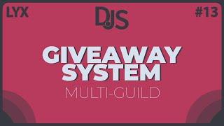 Multi-Guild Giveaway System | Discord.JS V13 Series | #13