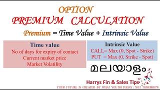 Option Premium calculation Malayalam. Harrys fin n sales Tips, Angel broking Malayalam