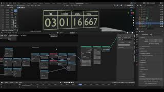 Procedural timer, geometry nodes | Geometry Nodes Blender