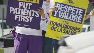 Sharp HealthCare workers continue pickets, bringing protest to Chula Vista