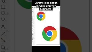 Corel draw tutorial | Chrome logo design in #viralvideo #shorts #trending   #graphicdesign #chrome