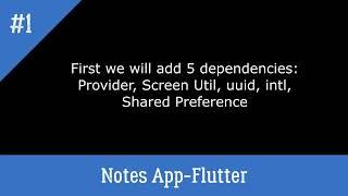 Build a Notes App in Flutter | Step-by-Step Tutorial for Beginners