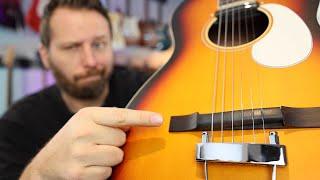 This Guitar has a RUBBER Bridge?? - Playing the Orangewood Juniper!