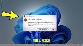Fix Software Installation Failed Error in Windows 11/10/8/7 | How To Solve Can't Install Programs 