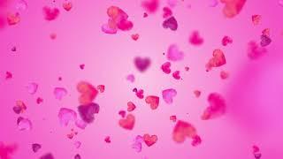 60:00 Minutes / Polygonal Heart Particles Pink Background Featuring Valentine’s Day 4K (Free)