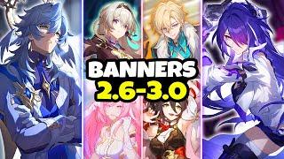 NEW UPDATE! Character Banner Roadmap for 2.6-3.0 along with Reruns - Honkai: Star Rail