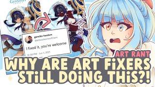 Is Fixing Art EVER Okay? (Why Are Art Fixers Still Doing This?!) || SPEEDPAINT + COMMENTARY