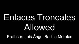 Enlace Troncal - Configruación Allowed Vlan