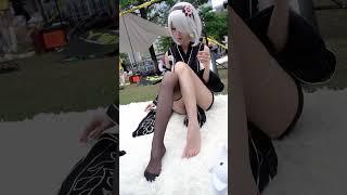 可愛美女cosplayer 美腿