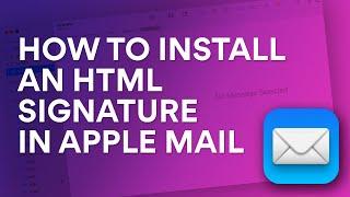 How to install an HTML signature in Apple Mail