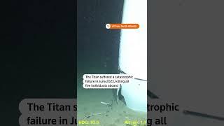 Coast Guard releases footage of #Titan sub wreckage