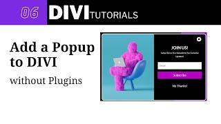 Adding a Popup Window to Divi Without Plugins! Easy