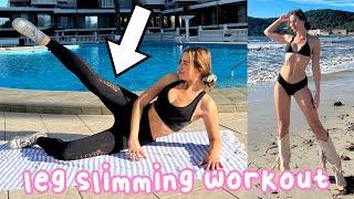 SLIM LEGS & TONED THIGHS workout that *actually* WORKS | quick leg slimming workout (no jumping)