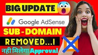 Big Update - Google AdSense Removing Subdomain - Site management in AdSense is changing