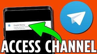 How to Access Blocked Telegram Channel (2024)