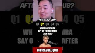 UFC Fight Night Royval vs Taira Casual Quiz #shorts #ufc #ufcfightnight