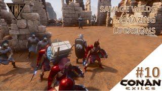 Exploring the map's best locations! Conan Exiles - New Modded Map! The Savage Wilds E10