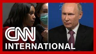 Reporter confronts Putin: 'What are you so afraid of?'