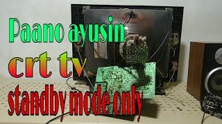 Crt tv standby mode only | Paano Ito ayusin