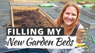 FILLING MY NEW RAISED GARDEN BEDS: Raised Bed Gardening VS Ground