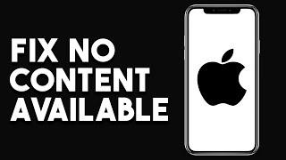 How To Fix No Content Available Photo Widget IOS 17
