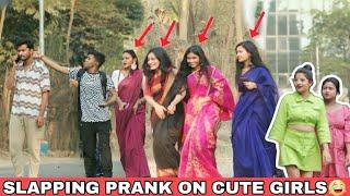 SLAPPING PRANK ON CUTE GIRLS || EPIC REACTION  || ANTIC TV