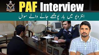 How to Pass Pakistan Air Force Interview? | PAF Interview Questions