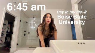 6:45 am college day in my life at Boise State University