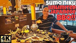 UNLIMITED $12 JAPANESE BBQ AT SUMO NIKU SM BACOOR FOOD REVIEW !! [4K]