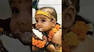 Shri Krishna Govind Hare Murari Hey Nath Narayan Hey Nath Narayan Vasudeva Whatsapp Video short