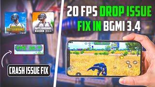 Bgmi 20 Fps Drop Problem After 3.4 Update & lag issue| Server Problem In Bgmi | Crash issue Solution