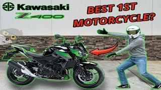 KAWASAKI Z400 | TEST RIDE/REVIEW | THE Z400 IS AN AMAZING BEGINNER BIKE | 400cc STARTER MOTORCYCLE