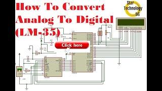 Microcontroller 8051 Project 37 How To Interface ADC | LM 35 Temperature Sensor