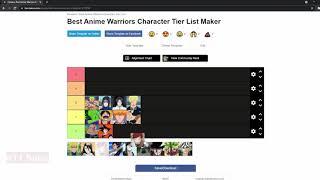 The Best Units in Anime Warriors Tierlist