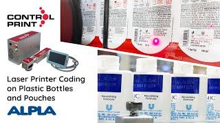 Laser Printer Coding on Plastic Bottles and Pouches