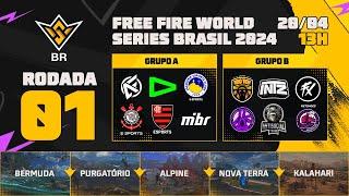 FFWS BR 2024 RODADA 1 AO VIVO - GRUPOS A E B | FREE FIRE ESPORTS BRASIL