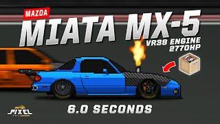 PIXEL CAR RACER - MAZDA MIATA MX-5 DRAG BUILD *2770HP VR38 ENGINE*