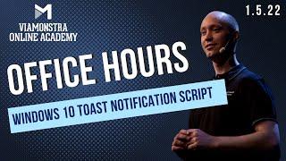 CLIPS: Windows 10 Toast Notification Script